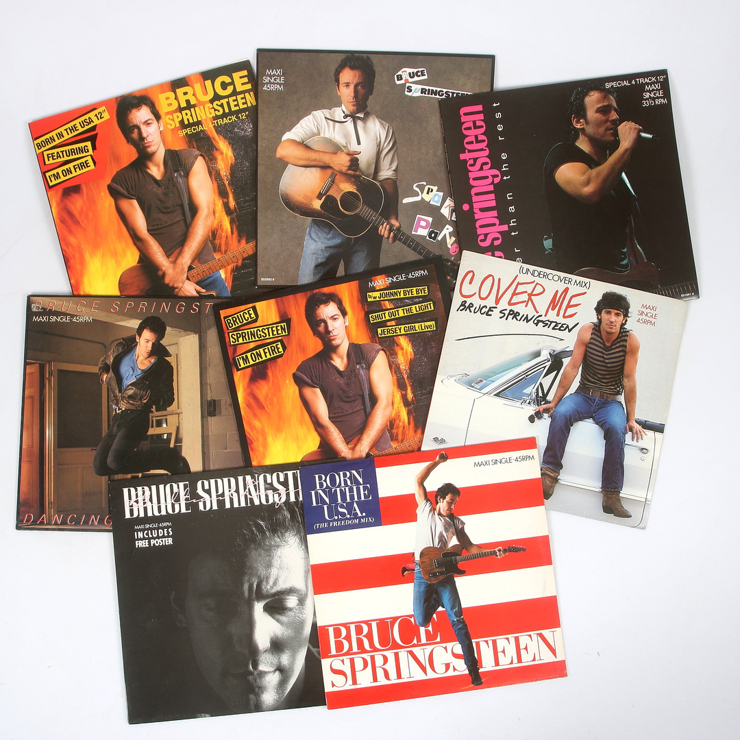 Images for 1439206. MAXISINGLAR, 8 pcs, Bruce Springsteen, 1980s ...