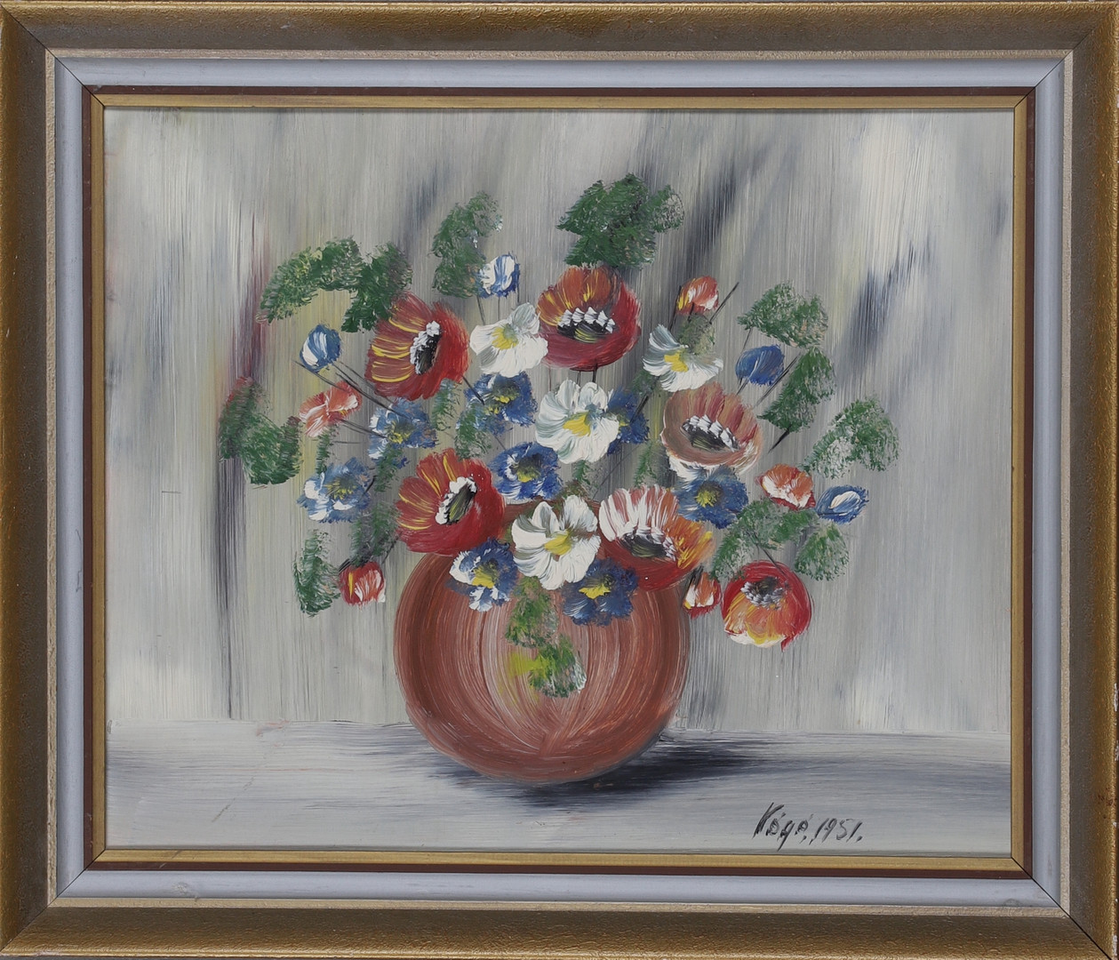 Images for 1597416. KARL GUSTAV HOLMGREN (ANEMONKALLE). oil on Board, signed Kåge and dated