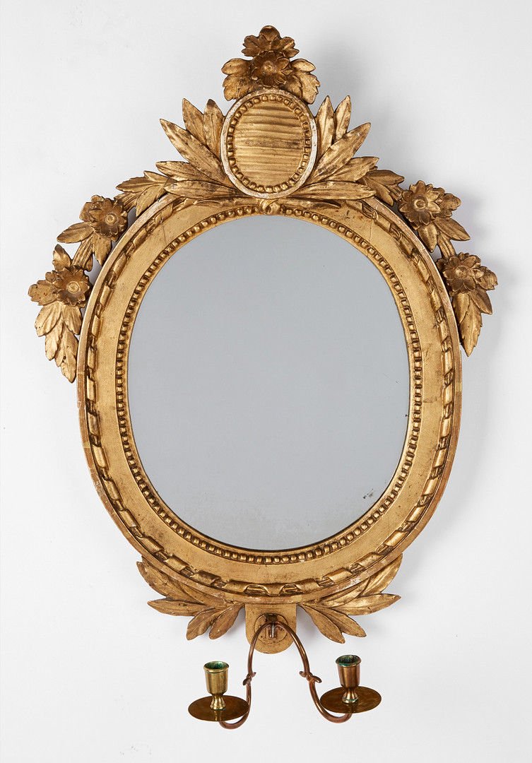 SPEGELLAMPETTER, GUSTAVIANSKA, 1700-TALETS ANDRA HÄLFT.