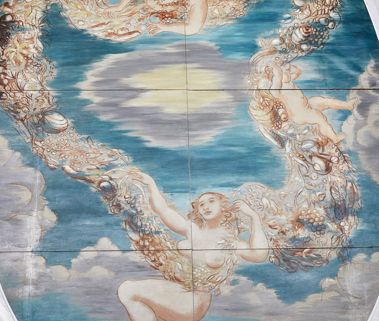 ISAAC GRÜNEWALD 1889–1946. Plafondmålning (8 delar) 450 x 310 cm.