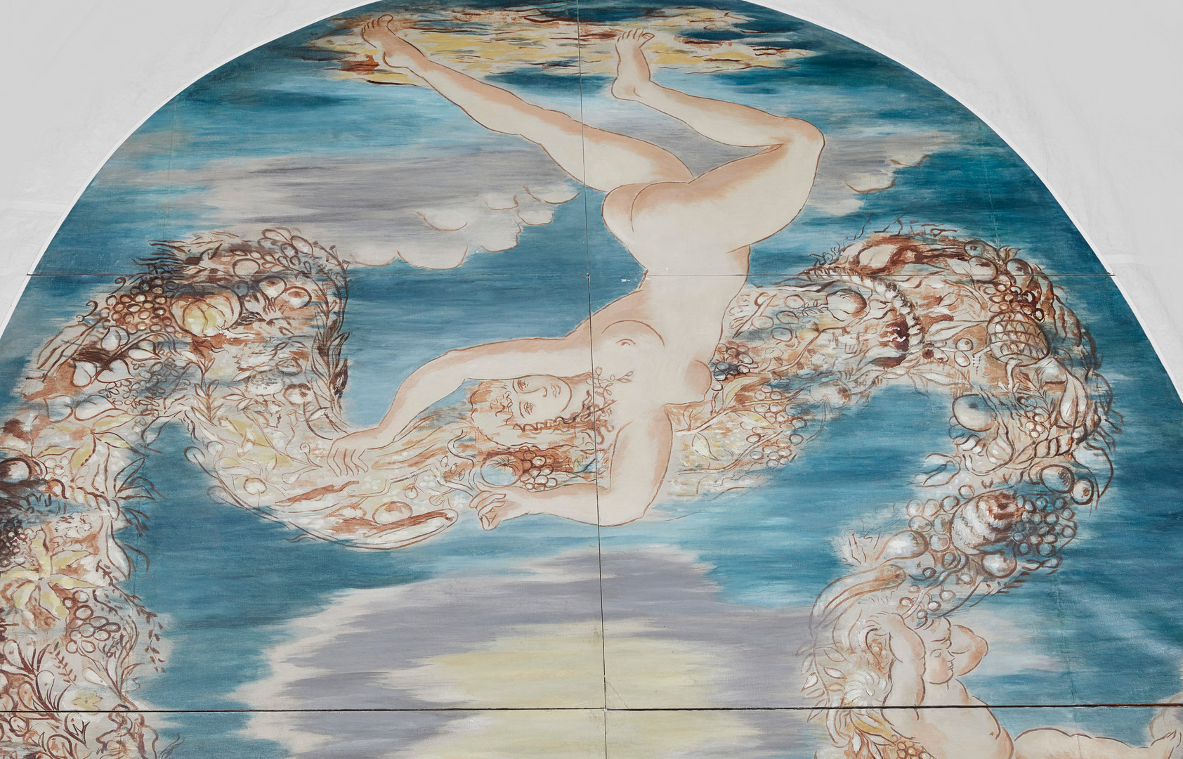 ISAAC GRÜNEWALD 1889–1946. Plafondmålning (8 delar) 450 x 310 cm.