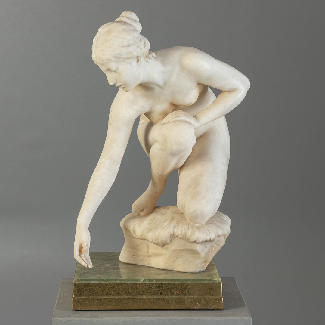 EMIL CAUER D. J. (1867 KREUZNACH -1946 GERSFELD). Wasserschöpferin.