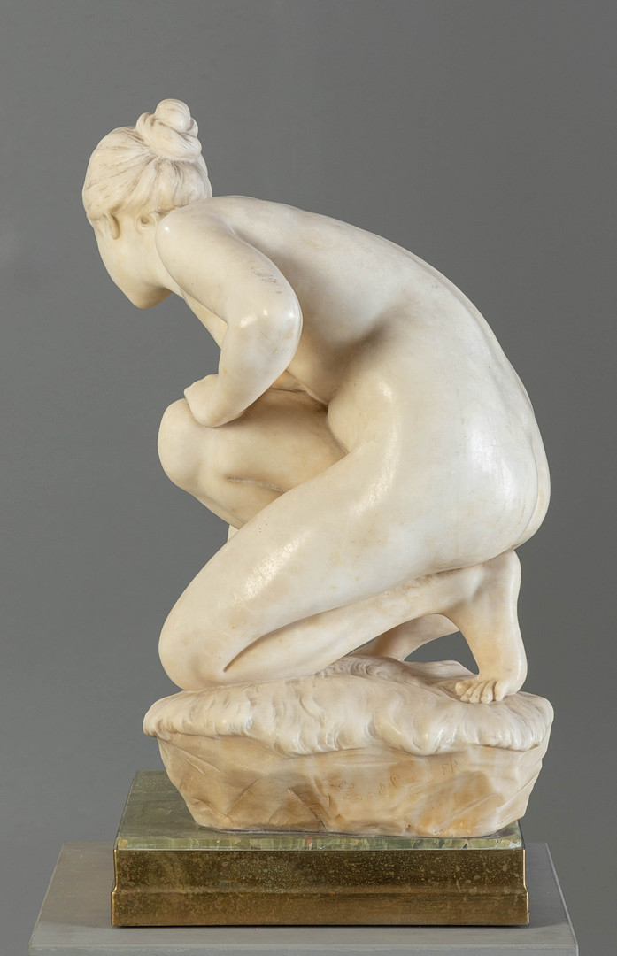 EMIL CAUER D. J. (1867 KREUZNACH -1946 GERSFELD). Wasserschöpferin.