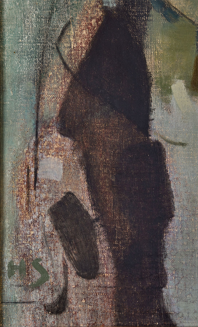 HELENE SCHJERFBECK. Spetssjalen, signerad, olja på duk.