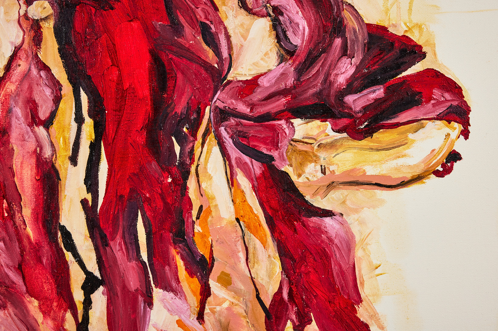 ELIN KÄLLMAN. Nina och Angelica, olja på duk, 62 x 80 cm.