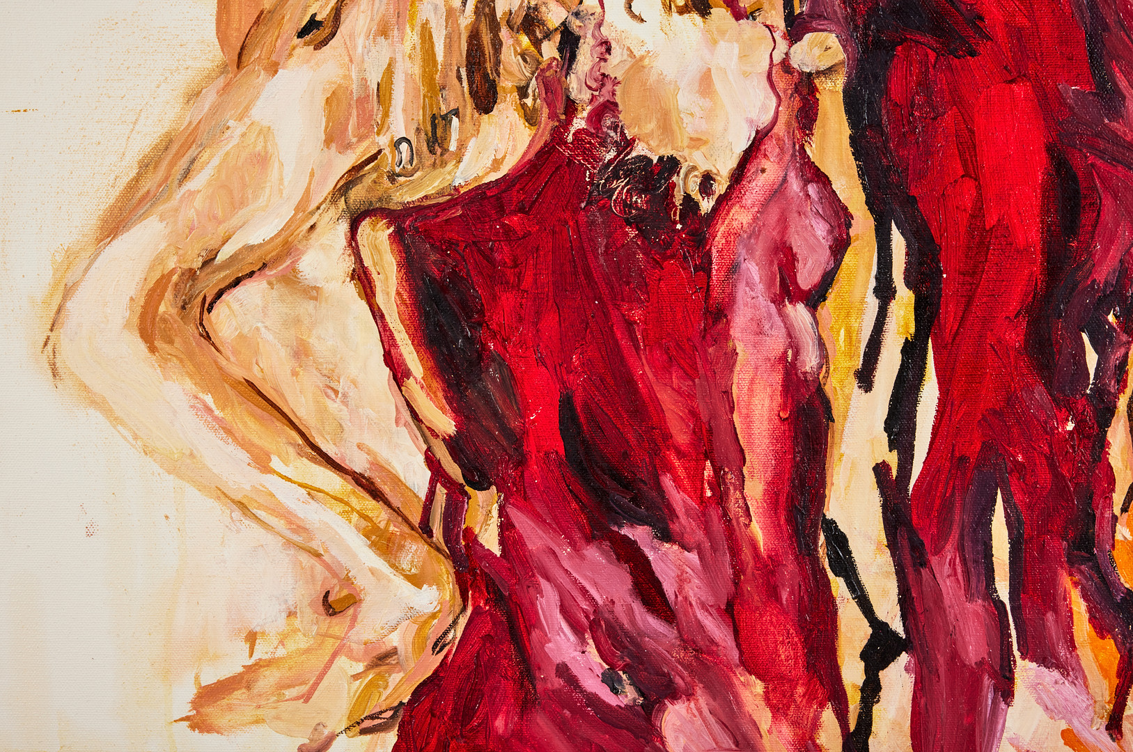 ELIN KÄLLMAN. Nina och Angelica, olja på duk, 62 x 80 cm.