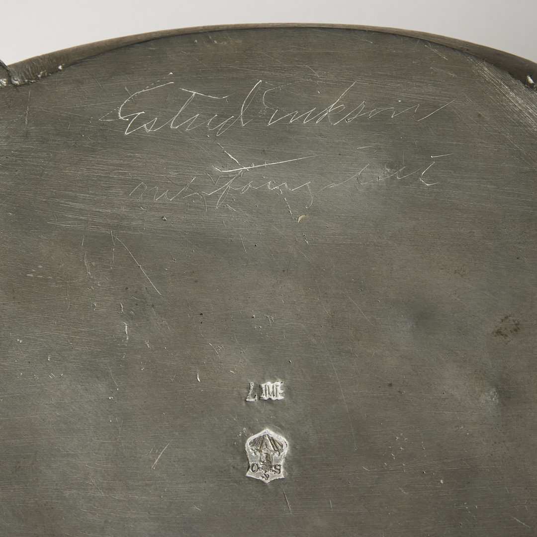 ESTRID ERICSON. Box, pewter, Schröder & Ohlson, Stockholm 1923.