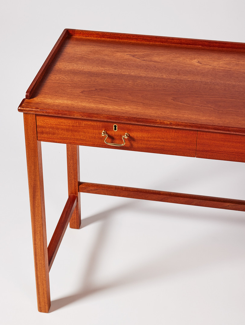 JOSEF FRANK. Sideboard, model no. 2115, Svenskt Tenn, veneered in mahogany, fittings in brass, the board with edging.