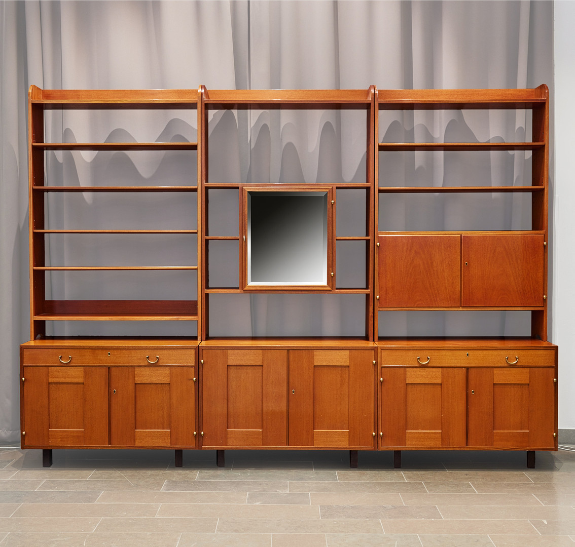 JOSEF FRANK. Bookcase, 3 parts, Svenskt Tenn, model 2112.