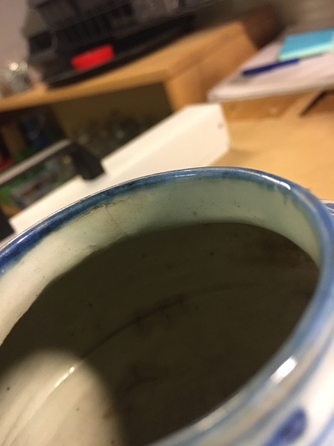A BLUE AND WHITE 'QILIN' JAR.