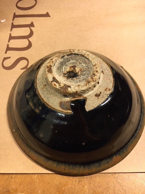 A HENAN RUSSET-SPLASHED BLACK-GLAZED BOWL.