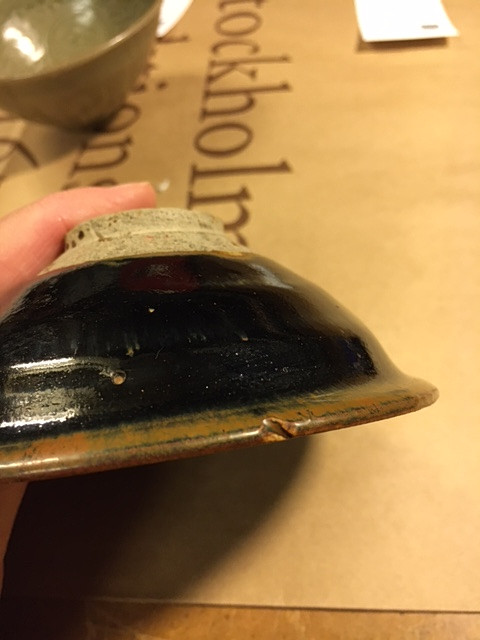 A HENAN RUSSET-SPLASHED BLACK-GLAZED BOWL.