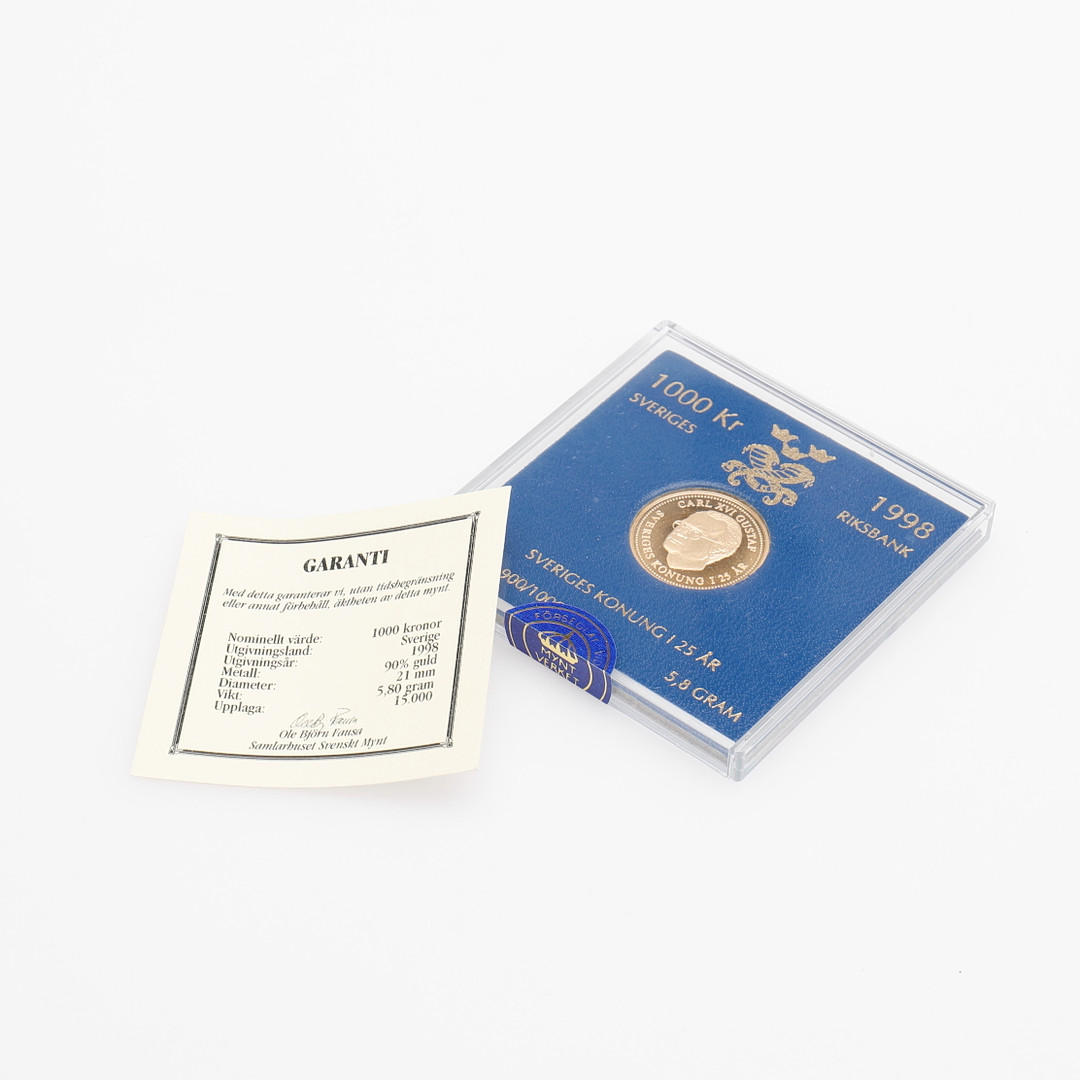 Images For 2288258 GOLD COIN 1000 SEK SWEDEN 1998 Auctionet