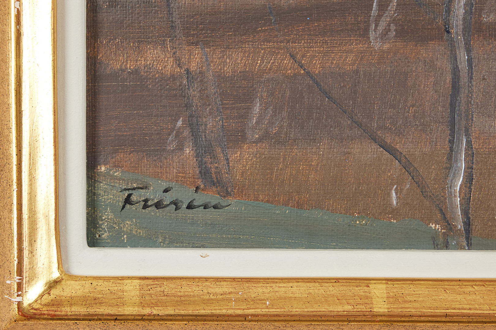 VERA FRISÉN. Fjällandskap, olja på duk uppklistrad på masonit, 27 x 34 cm.