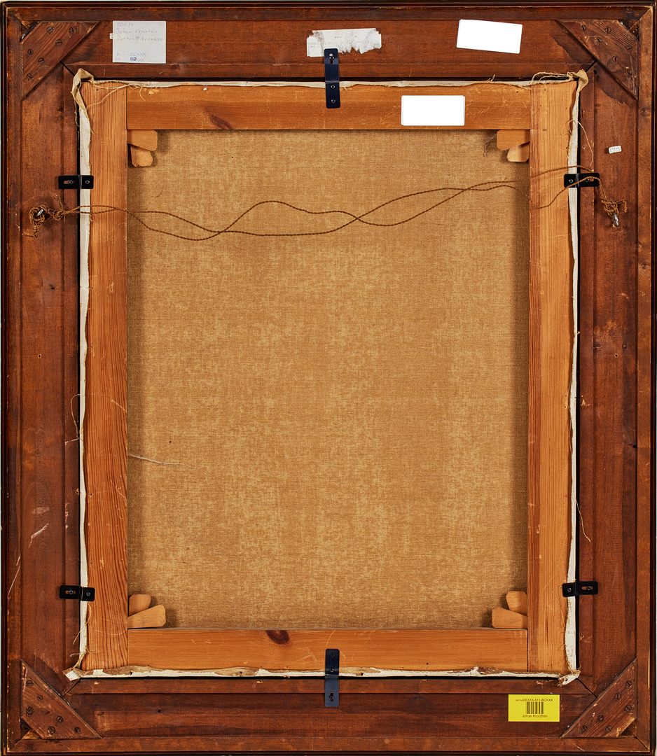 JOHAN KROUTHÉN. Kvinnoporträtt, olja på duk, 82 x 68 cm.