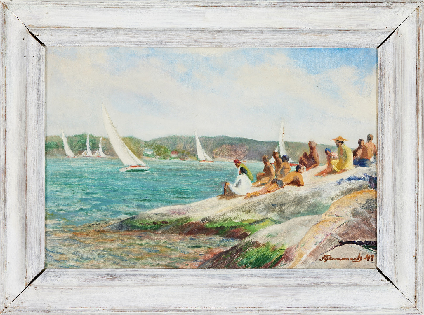IVAR STJÄRNMARK. Badsäsong, olja på pannå.