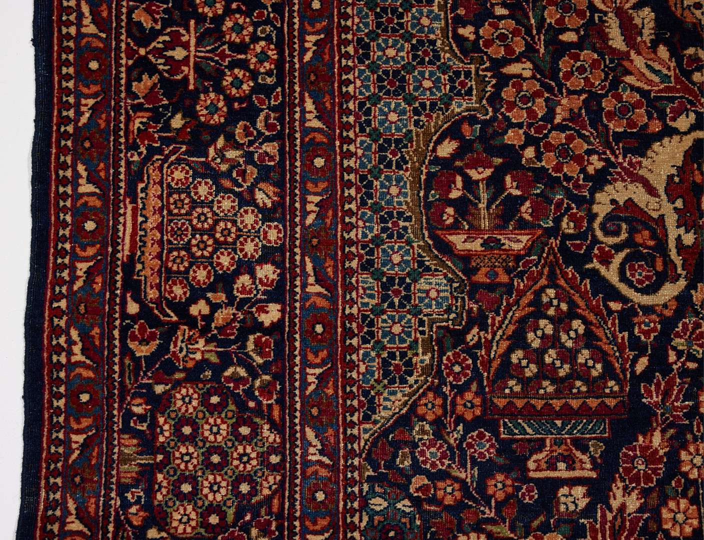 ORIENTMATTA, Kashan, semiantik 1920-30-tal, 208 x 140 cm.