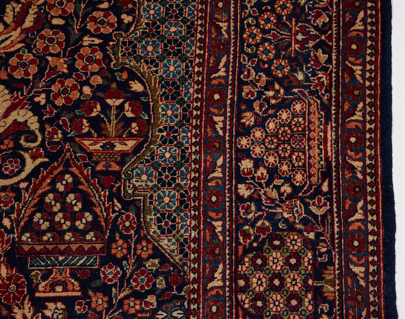 ORIENTMATTA, Kashan, semiantik 1920-30-tal, 208 x 140 cm.