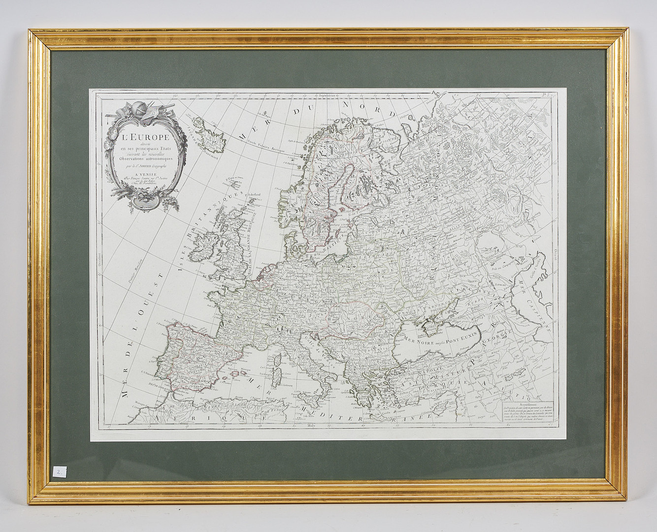 KARTA, EUROPA, S.r Janvier, 1776.