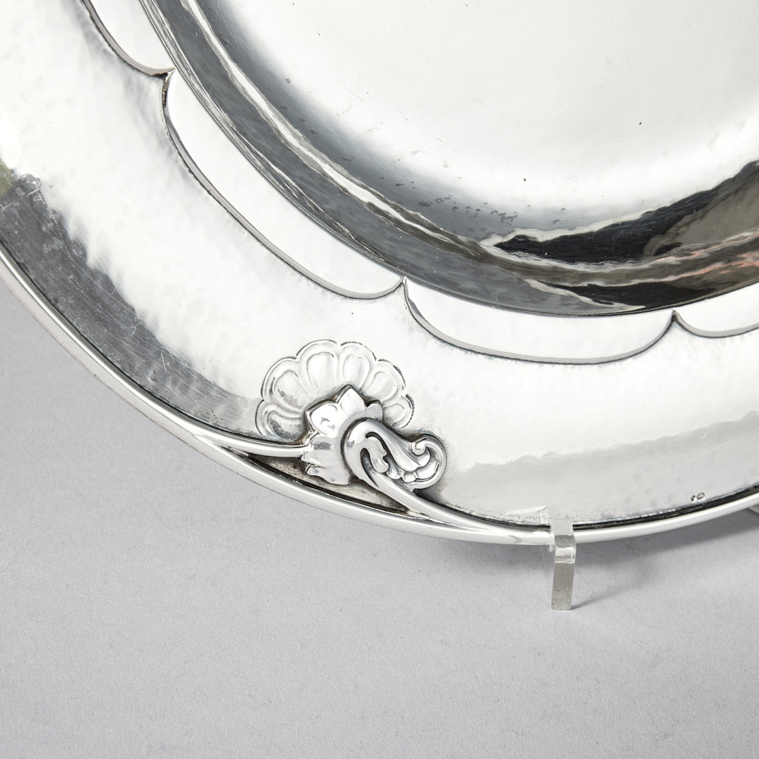 GEORG JENSEN. Fat, sterling silver, Köpenhamn 1925-1932. Svenska importstämplar GAB F. Design nr 232 c.