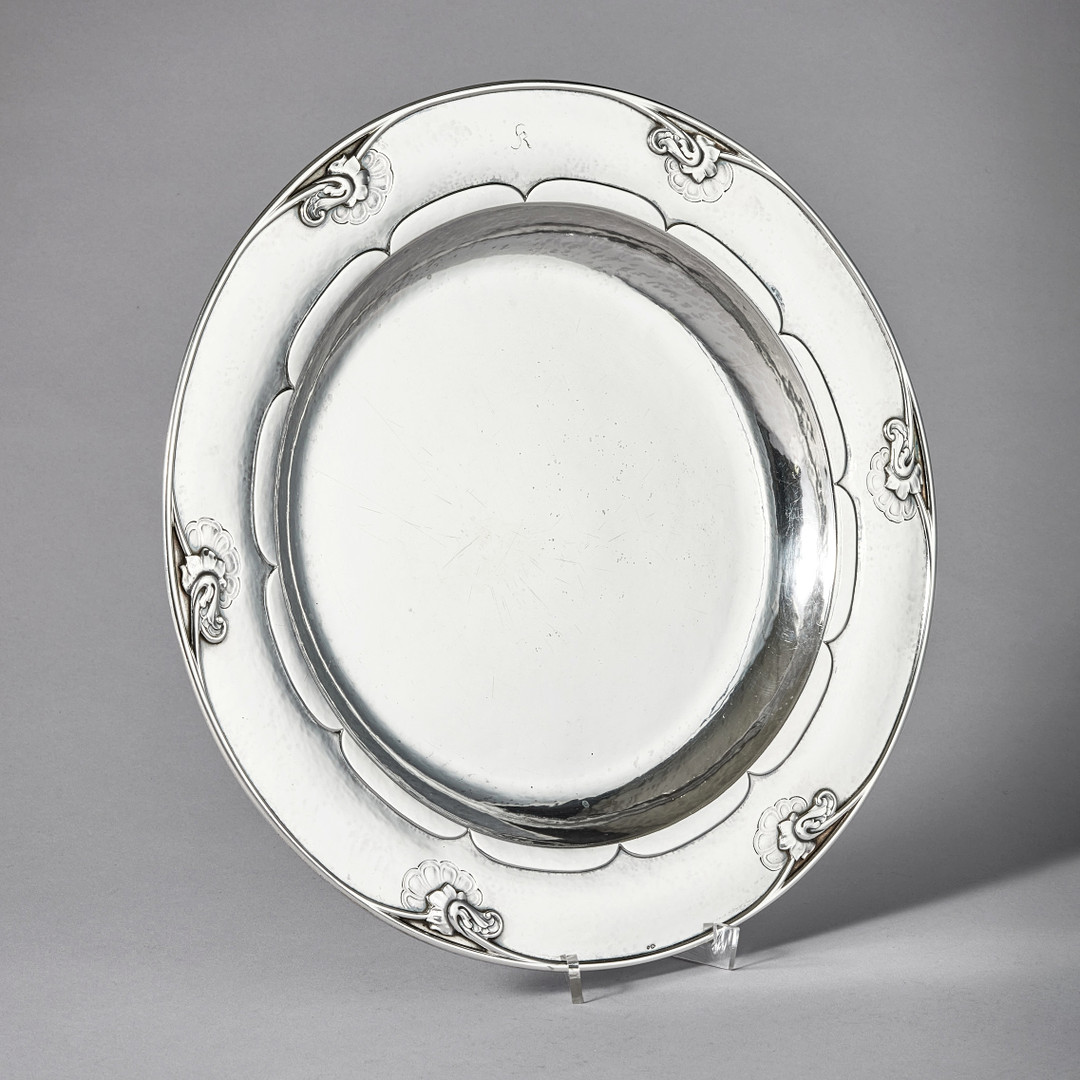 GEORG JENSEN. Fat, sterling silver, Köpenhamn 1925-1932. Svenska importstämplar GAB F. Design nr 232 c.