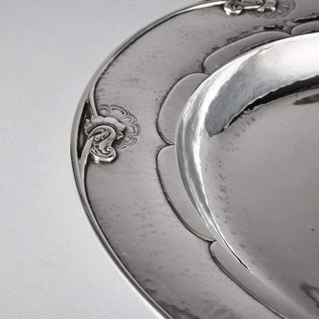 GEORG JENSEN. Fat, sterling silver, Köpenhamn 1925-1932. Svenska importstämplar GAB F. Design nr 232 c.