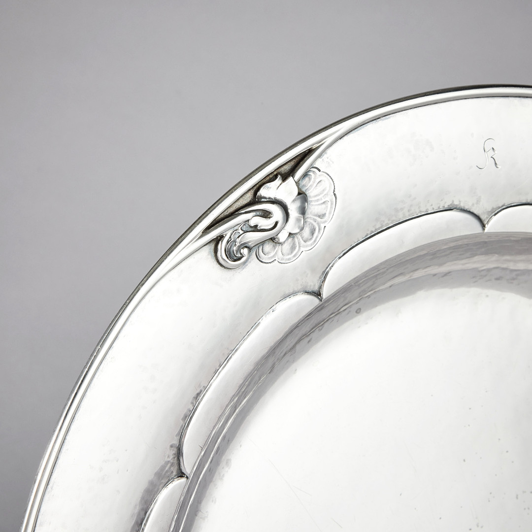 GEORG JENSEN. Fat, sterling silver, Köpenhamn 1925-1932. Svenska importstämplar GAB F. Design nr 232 c.