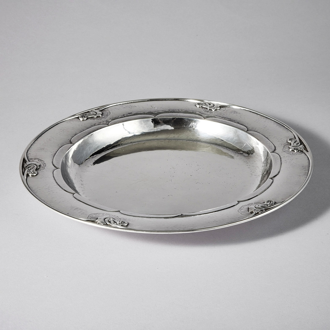 GEORG JENSEN. Fat, sterling silver, Köpenhamn 1925-1932. Svenska importstämplar GAB F. Design nr 232 c.