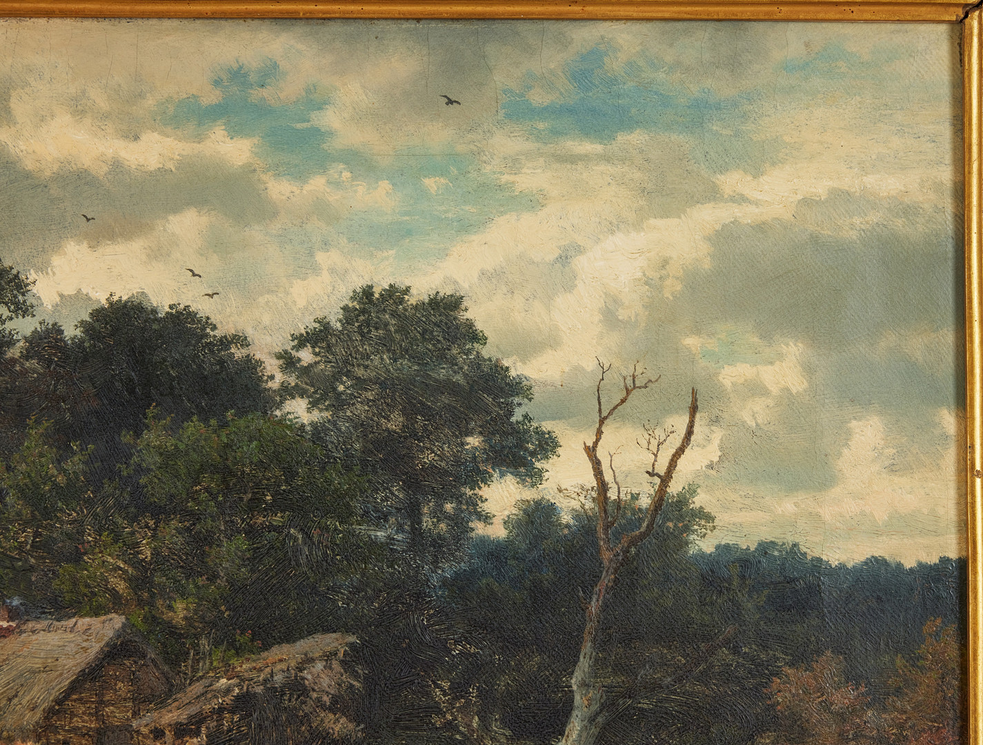 ANDREAS ACHENBACH. Kvinna vid porlande flod, olja på duk, 41 x 57,5 cm.