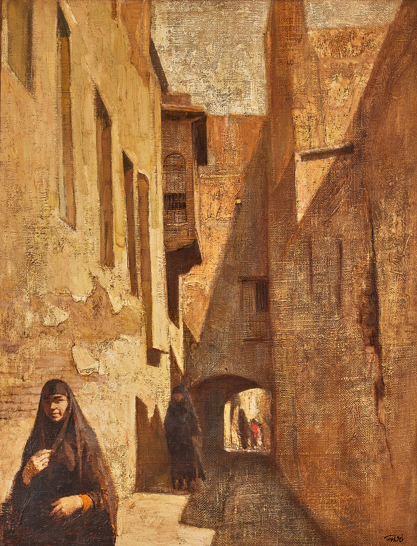 FAIK HASSAN (IRAK, 1914-1992, FAEQ HASSAN FAIQ HASSAN, FAYIQ HASSAN). Gatumotiv.