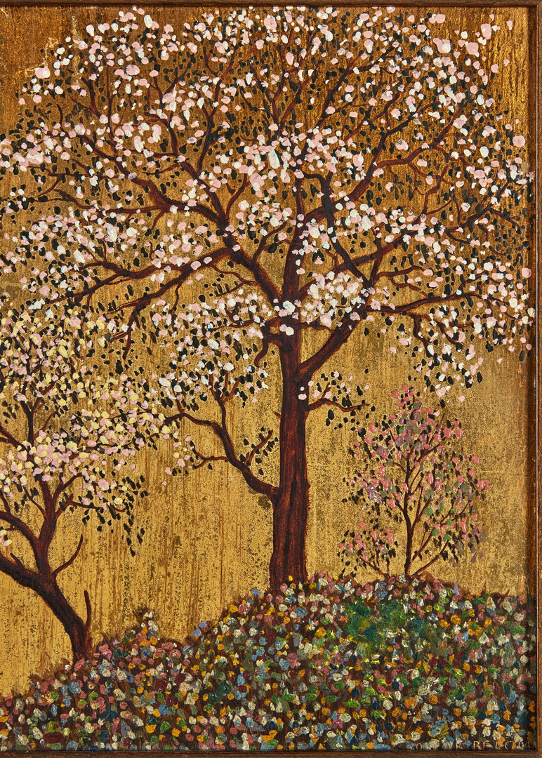 OSKAR BERGMAN. Blommande träd.