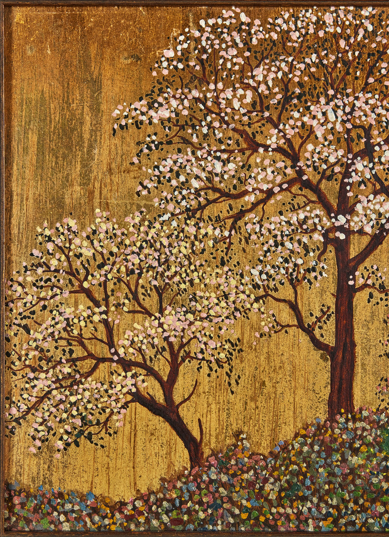 OSKAR BERGMAN. Blommande träd.
