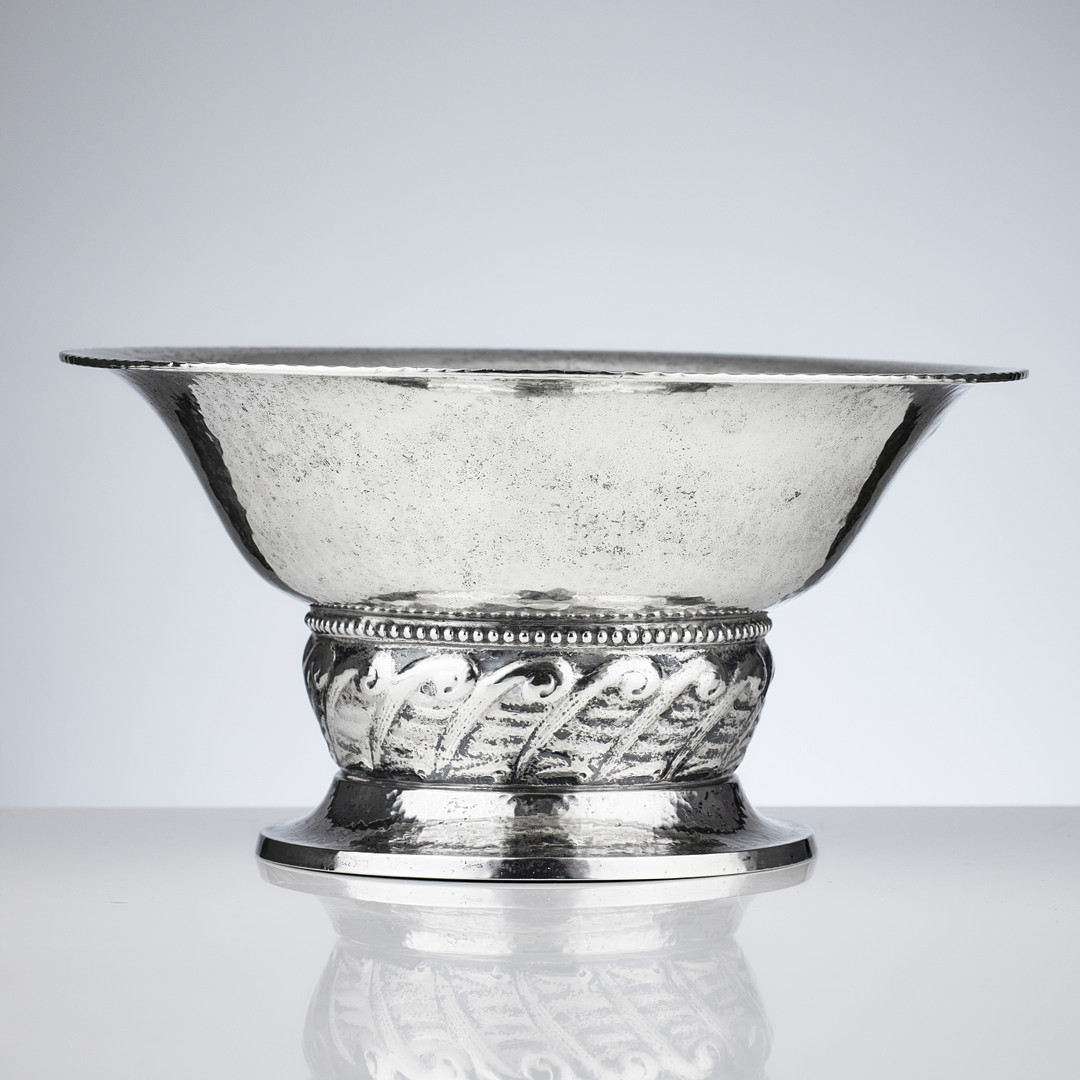 KARL ANDERSON. Skål, silver, Stockholm 1918. Jugend.
