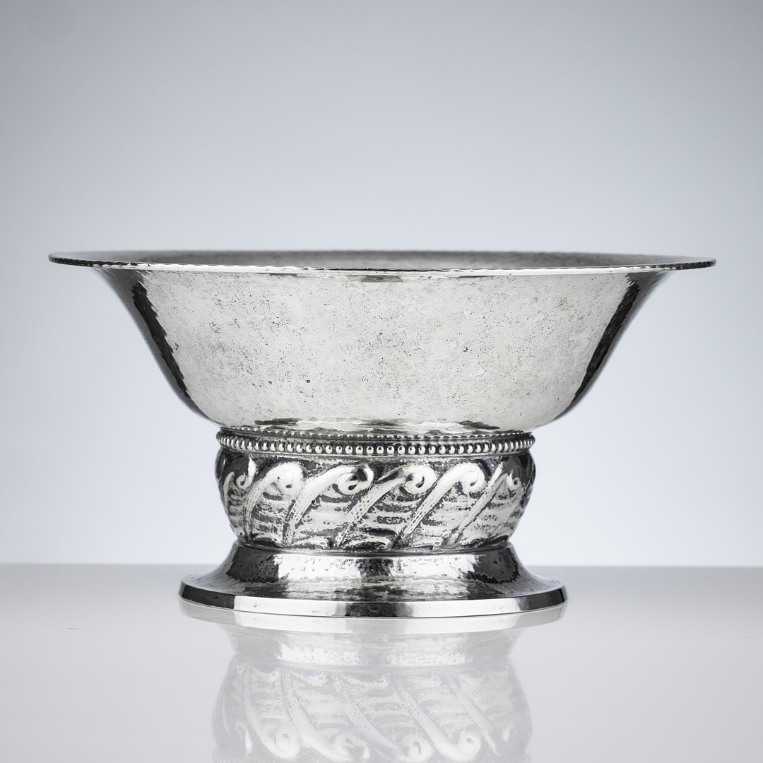 KARL ANDERSON. Skål, silver, Stockholm 1918. Jugend.