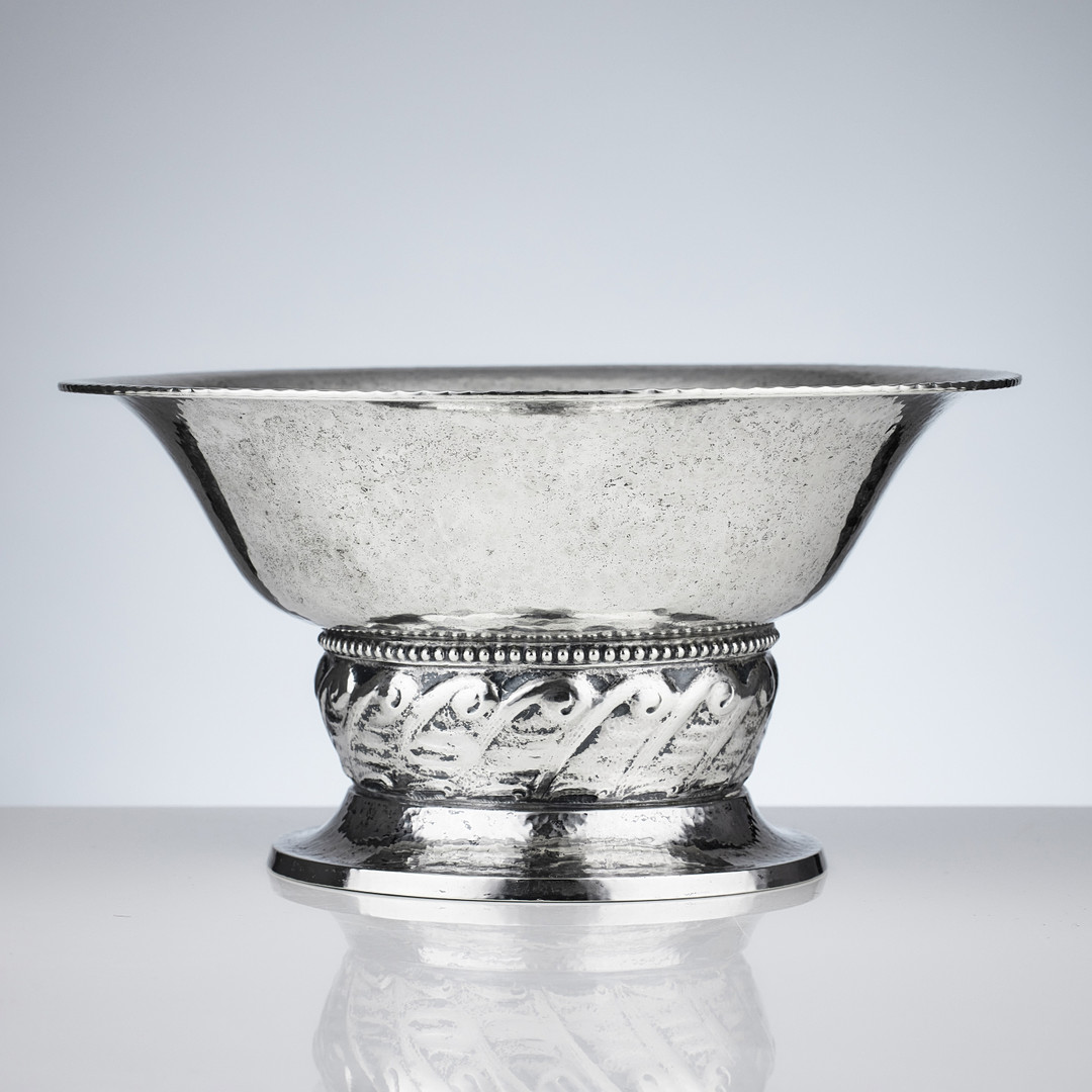 KARL ANDERSON. Skål, silver, Stockholm 1918. Jugend.