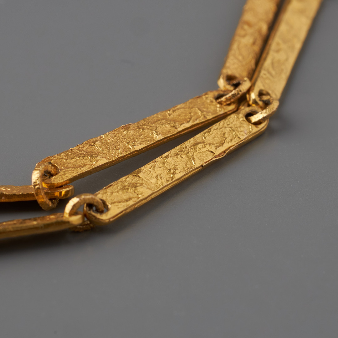 BJÖRN WECKSTRÖM. COLLIER OCH ARMBAND, 14K guld, Lapponia 1970.