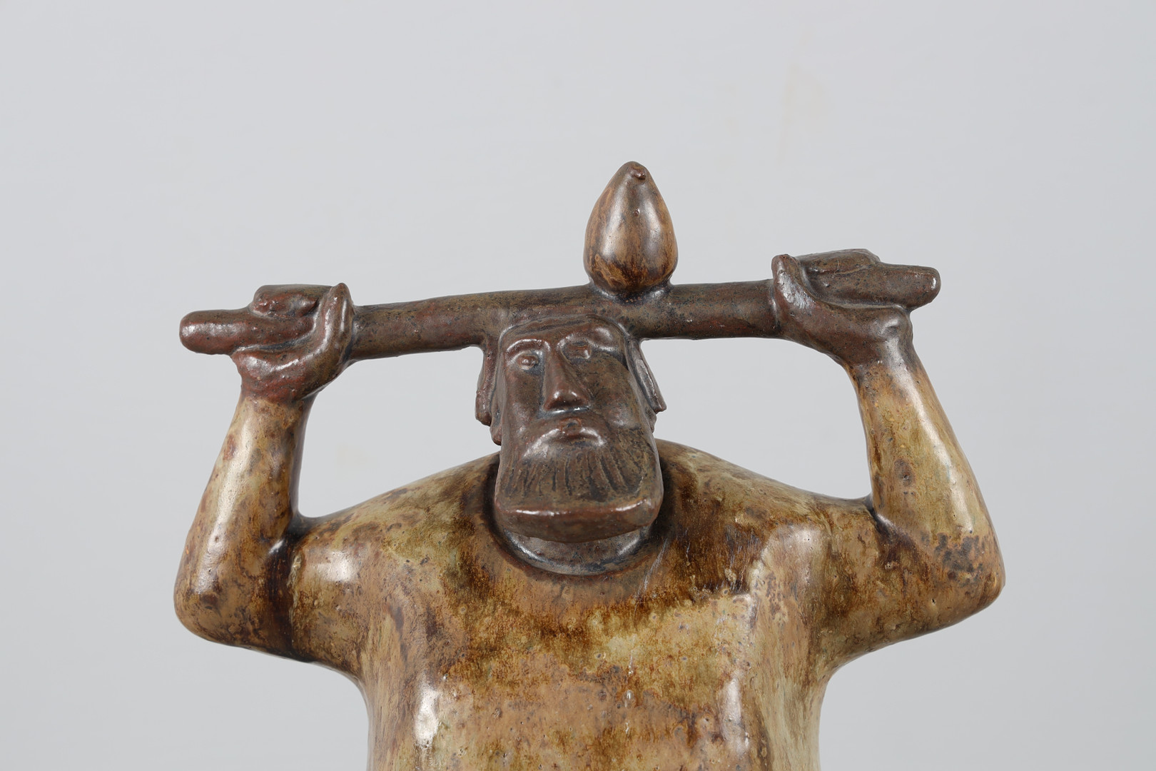 ÅKE HOLM. Skulptur, 'Noa med duvan'.