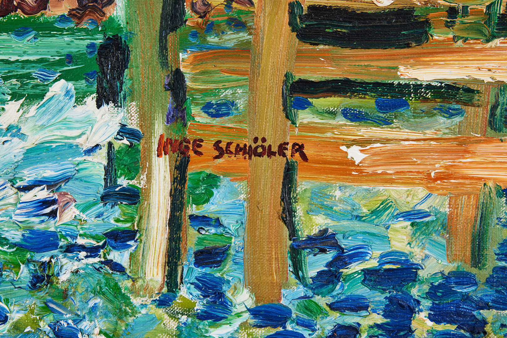 INGE SCHIÖLER. Utan titel. Troligen motiv från Kostersundet.