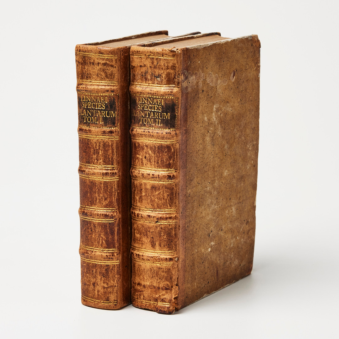 OLOF KALMETER'S COPY OF LINNAEUS' SPECIES PLANTARUM IN first edition second issue, 1753, 2 volumes.