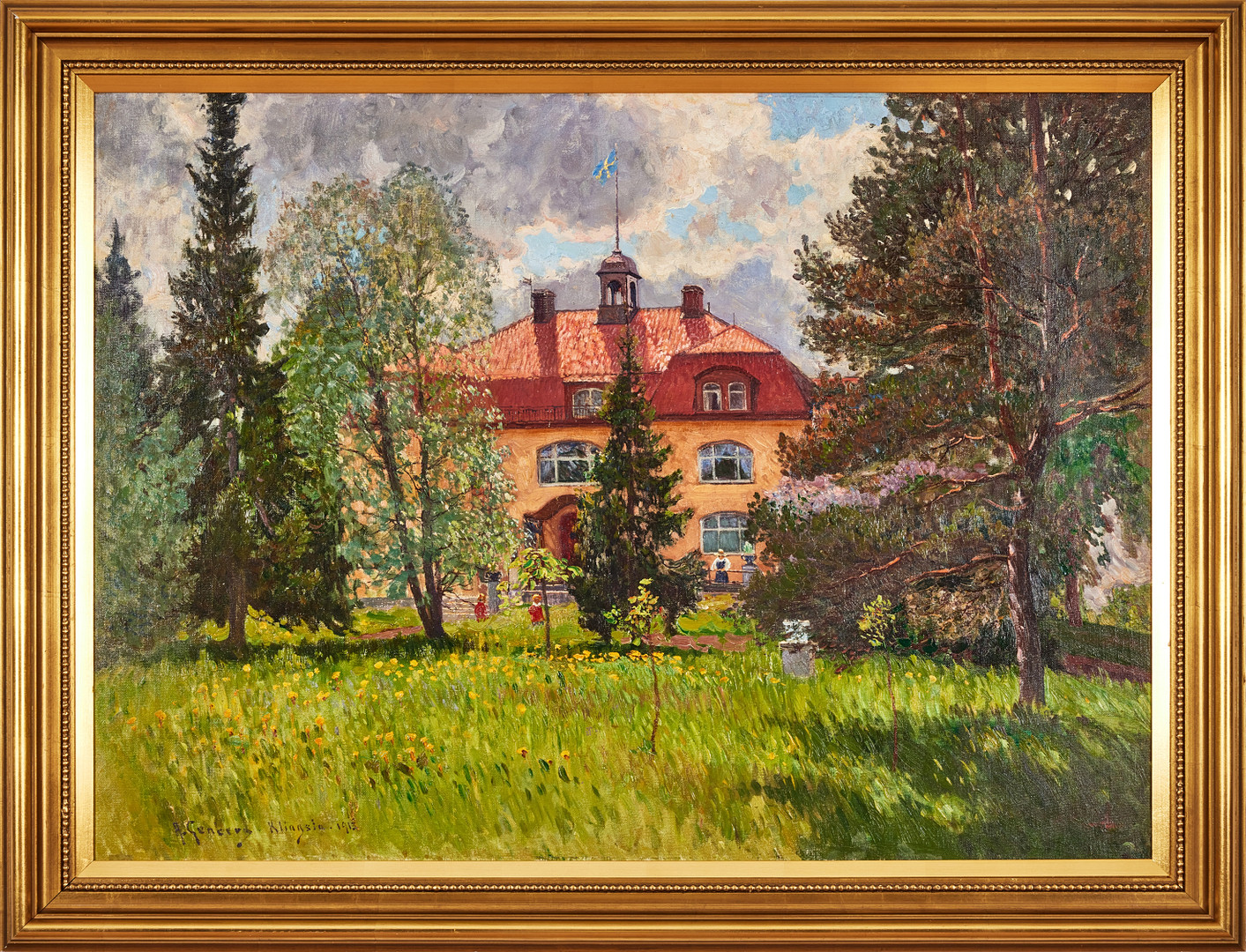 ANTON GENBERG. Klingsta gård 1913.