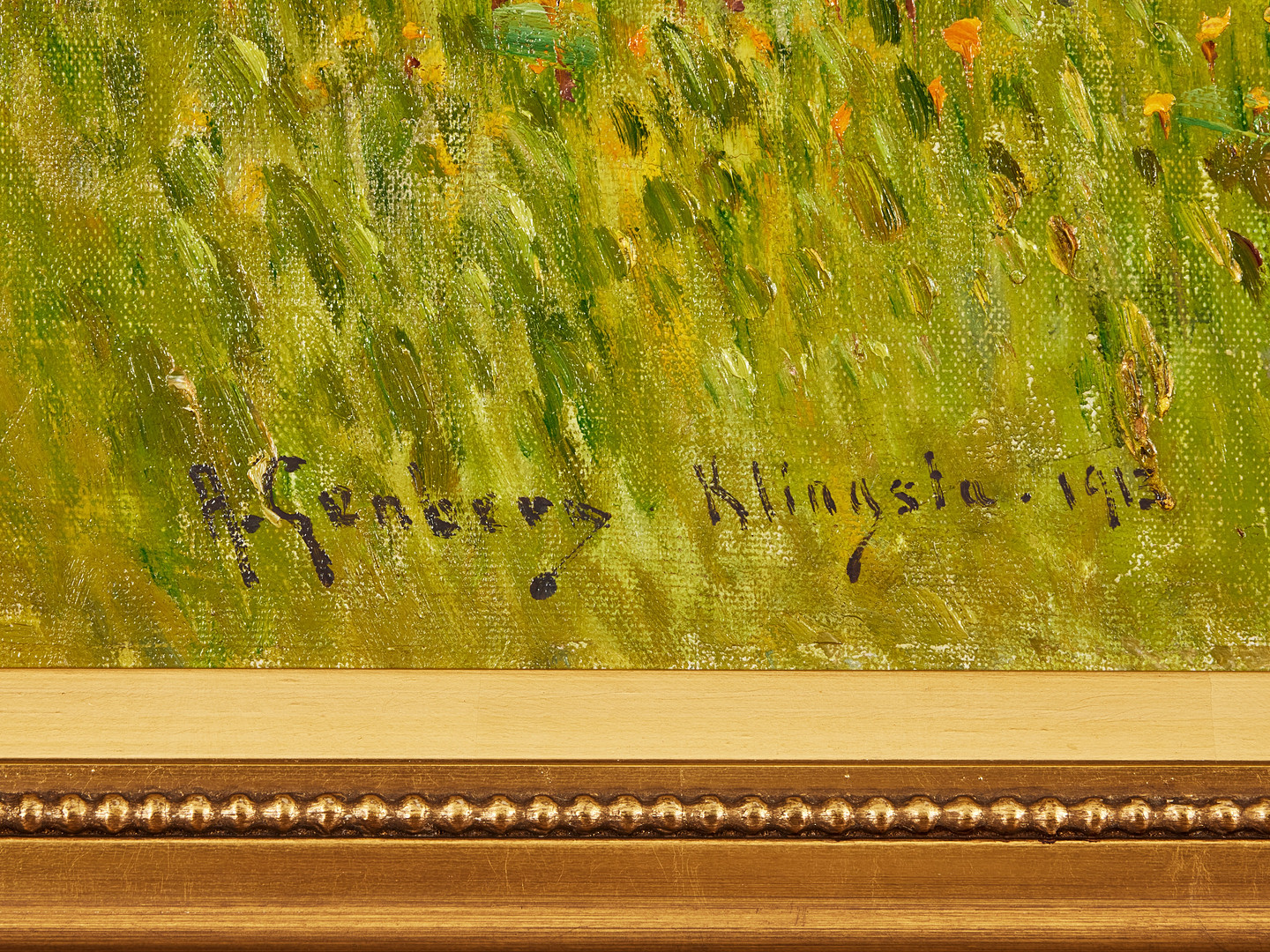 ANTON GENBERG. Klingsta gård 1913.