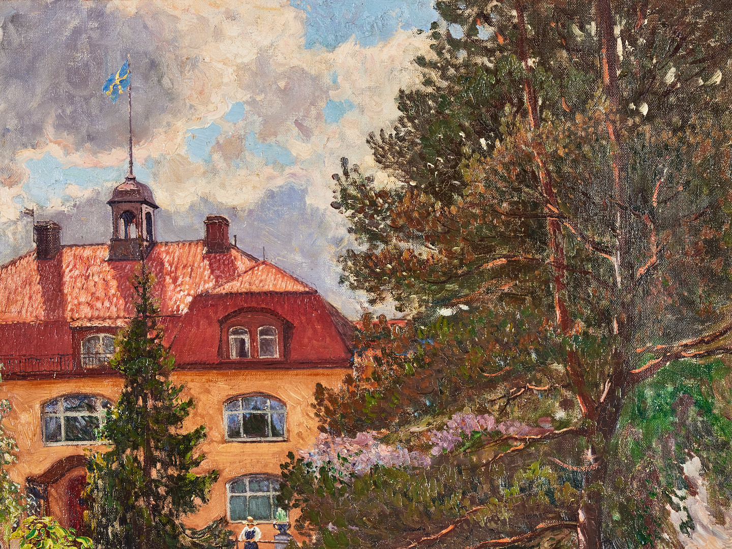 ANTON GENBERG. Klingsta gård 1913.