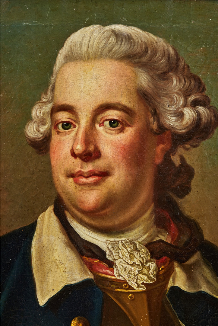 JAKOB BJÖRCK (1727/28-1793). Porträtt av greve och generallöjtnant Pontus Fredrik De la Gardie (1726-1791).