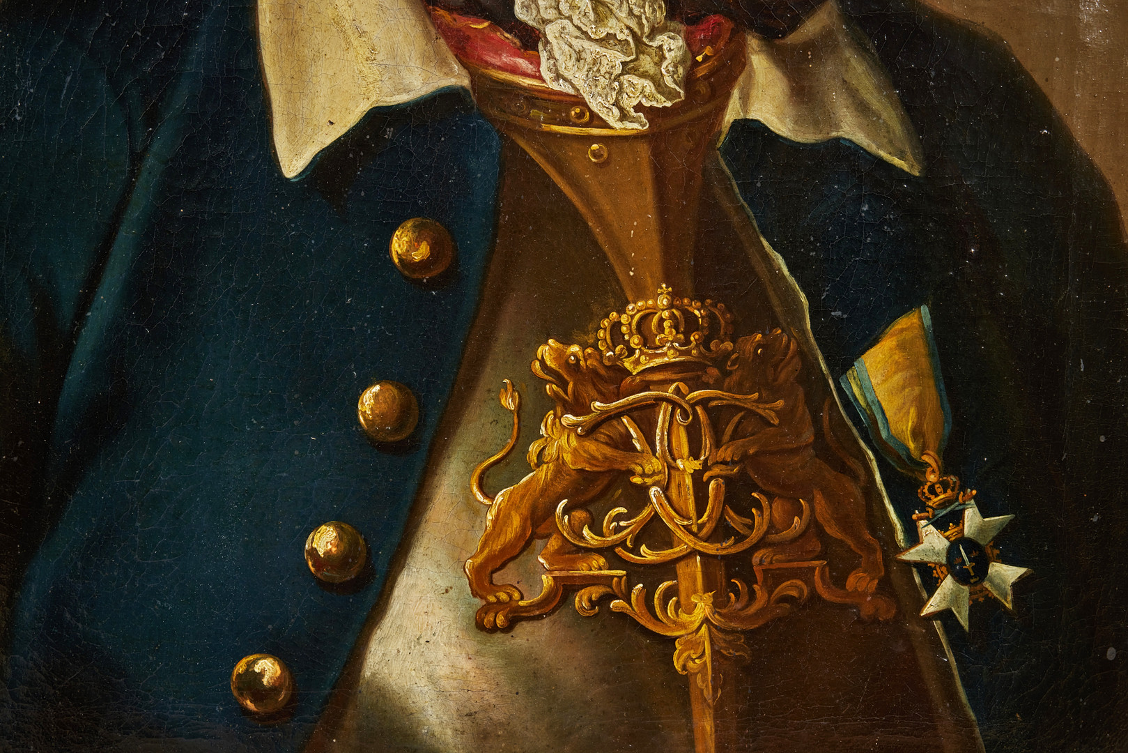 JAKOB BJÖRCK (1727/28-1793). Porträtt av greve och generallöjtnant Pontus Fredrik De la Gardie (1726-1791).