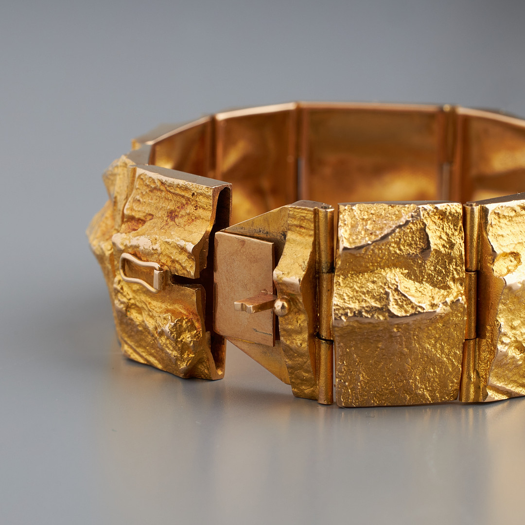 BJÖRN WECKSTRÖM. ARMBAND, 14K guld, Oksat pois, Lapponia 1966.