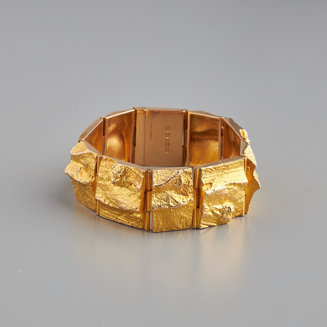 BJÖRN WECKSTRÖM. ARMBAND, 14K guld, Oksat pois, Lapponia 1966.
