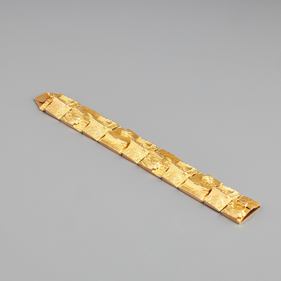 BJÖRN WECKSTRÖM. ARMBAND, 14K guld, Oksat pois, Lapponia 1966.