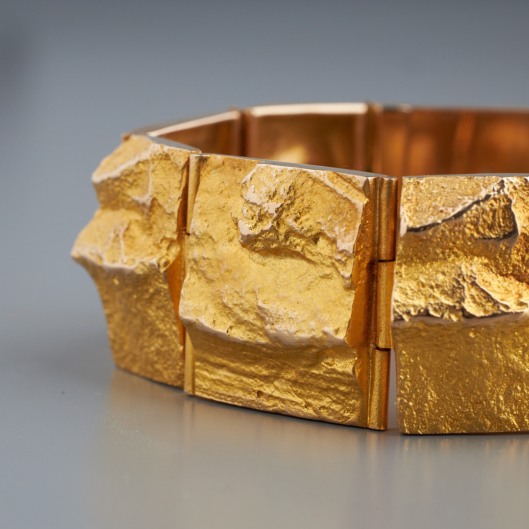 BJÖRN WECKSTRÖM. ARMBAND, 14K guld, Oksat pois, Lapponia 1966.