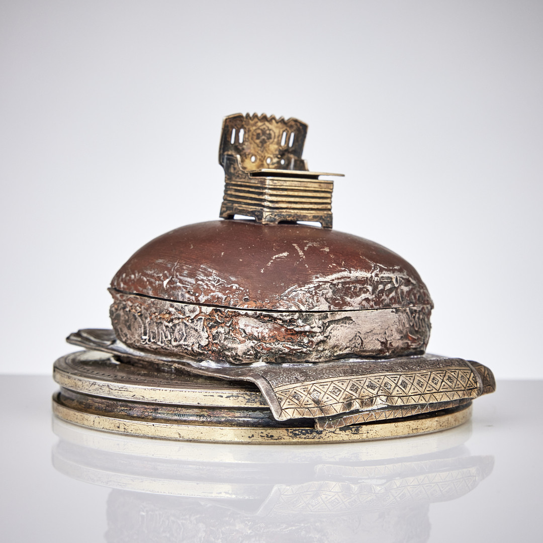 FIRMA SAZIKOV. Saltkar, silver, Moskva 1861-1862. Hovleverantörsmärke.
