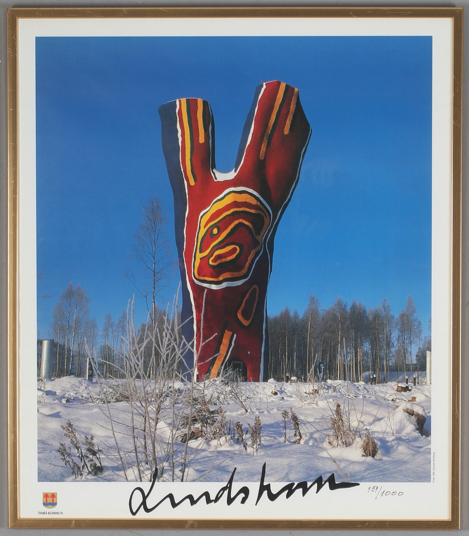 Images for 2866638. POSTER depicting sculpture Y:et, Timrå. signed ...